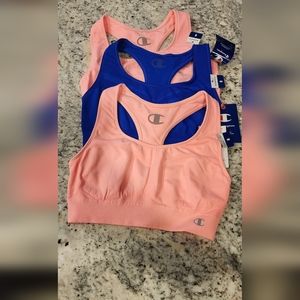 Champion sports bra medium lot of 3.         Bin 8